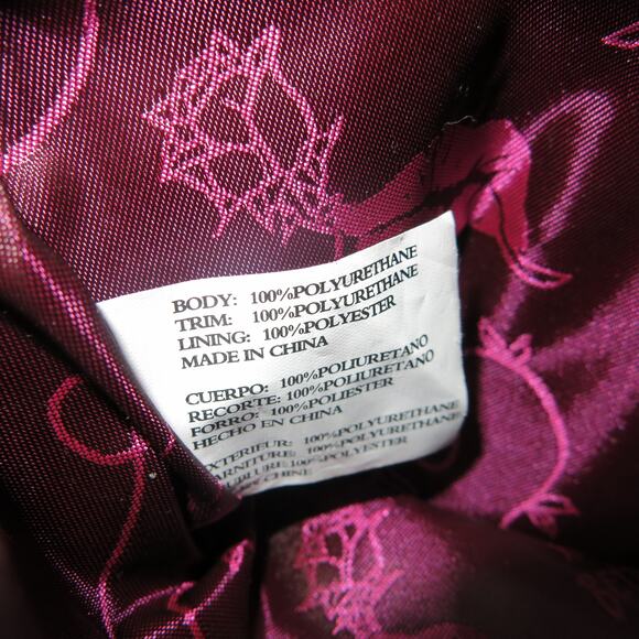 BETSEY JOHNSON Mini Cross Body Purse Wallet Bag Black/Roses Chain Strap - Picture 10 of 12